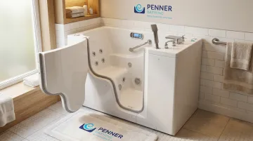 Penner Bathing Dream Spa walk-in bath with temperature controls and jet system