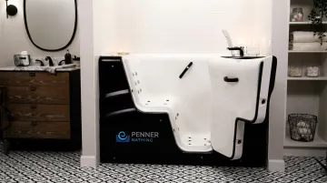 Penner Bathing Dream Spa walk-in tub with wide swing-out door and built-in seating