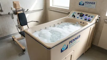 Penner Bathing PennAire microbubble therapeutic bathing system in long-term care facility