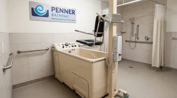 Penner Bathing healthcare bathing system designed for nursing home resident safety