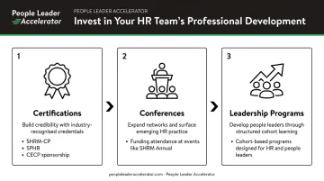 Three professional development investment types that recognize and retain HR talent
