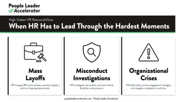 Three high-stakes HR responsibilities during organizational crises and hardships