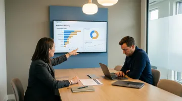 HR Business Partner advising VP of Engineering on workforce strategy before product launch