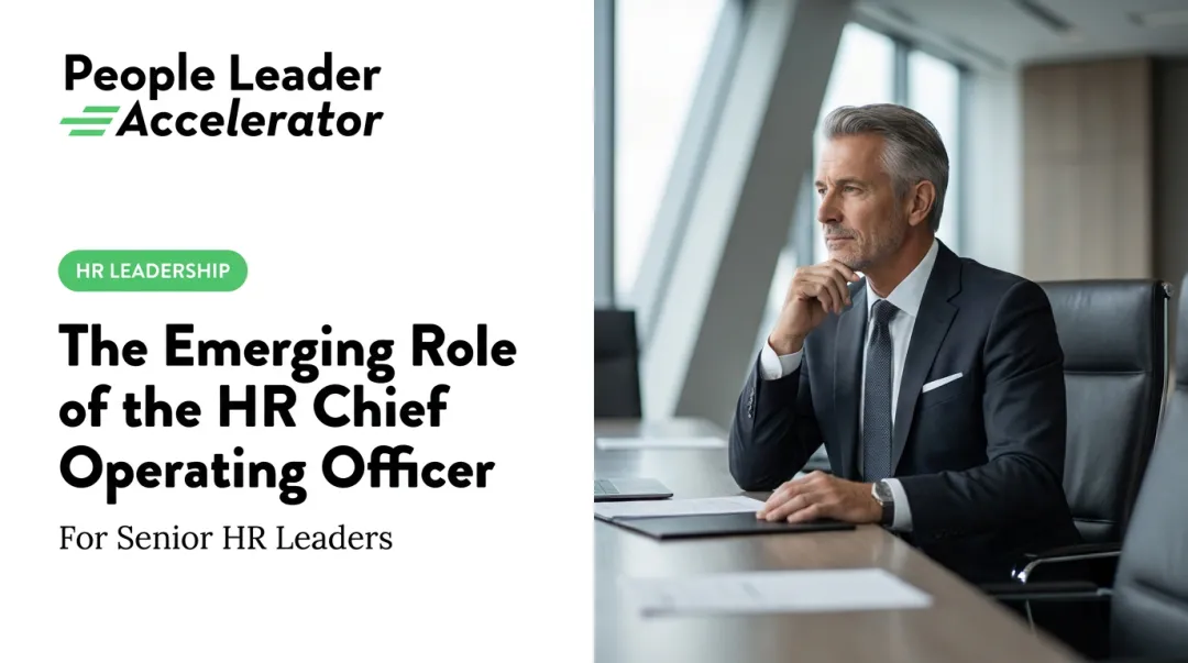 The Emerging Role of the HR Chief Operating Officer