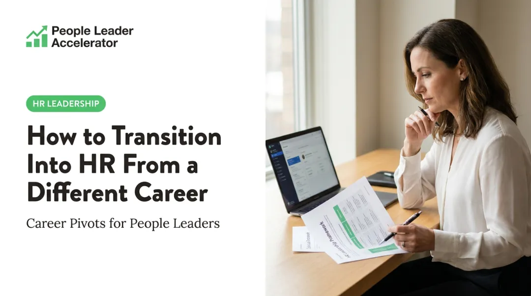 How to Transition Into HR From a Different Career