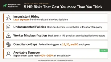 5 costly HR mistakes small businesses face with financial impact indicators