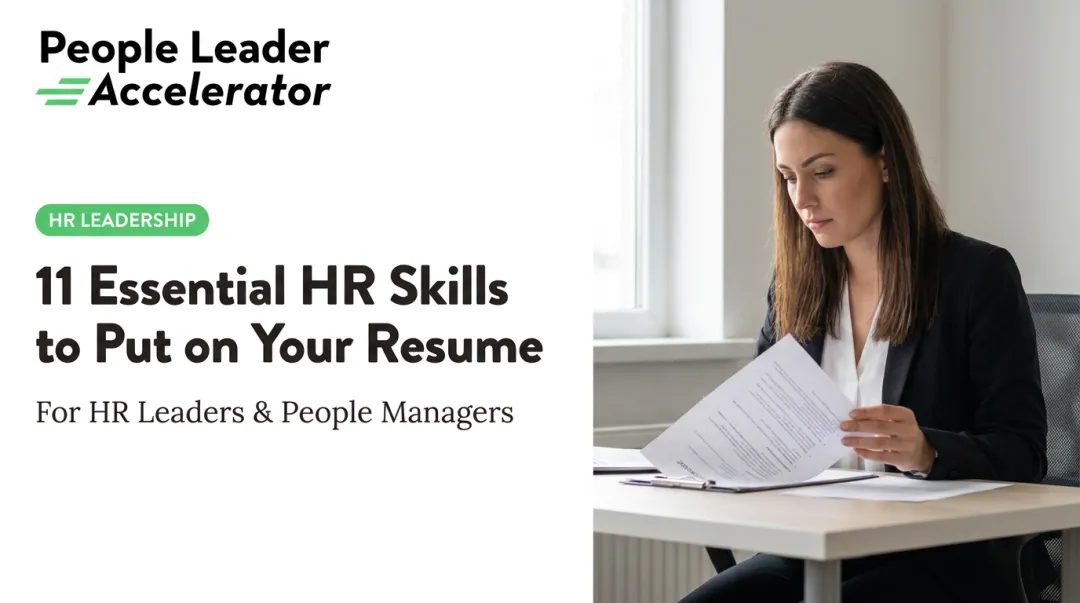 11 Essential HR Skills to Put on Your Resume
