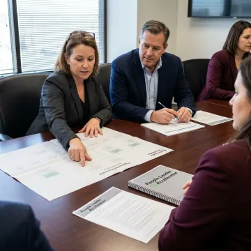HR leaders reviewing organizational design strategy