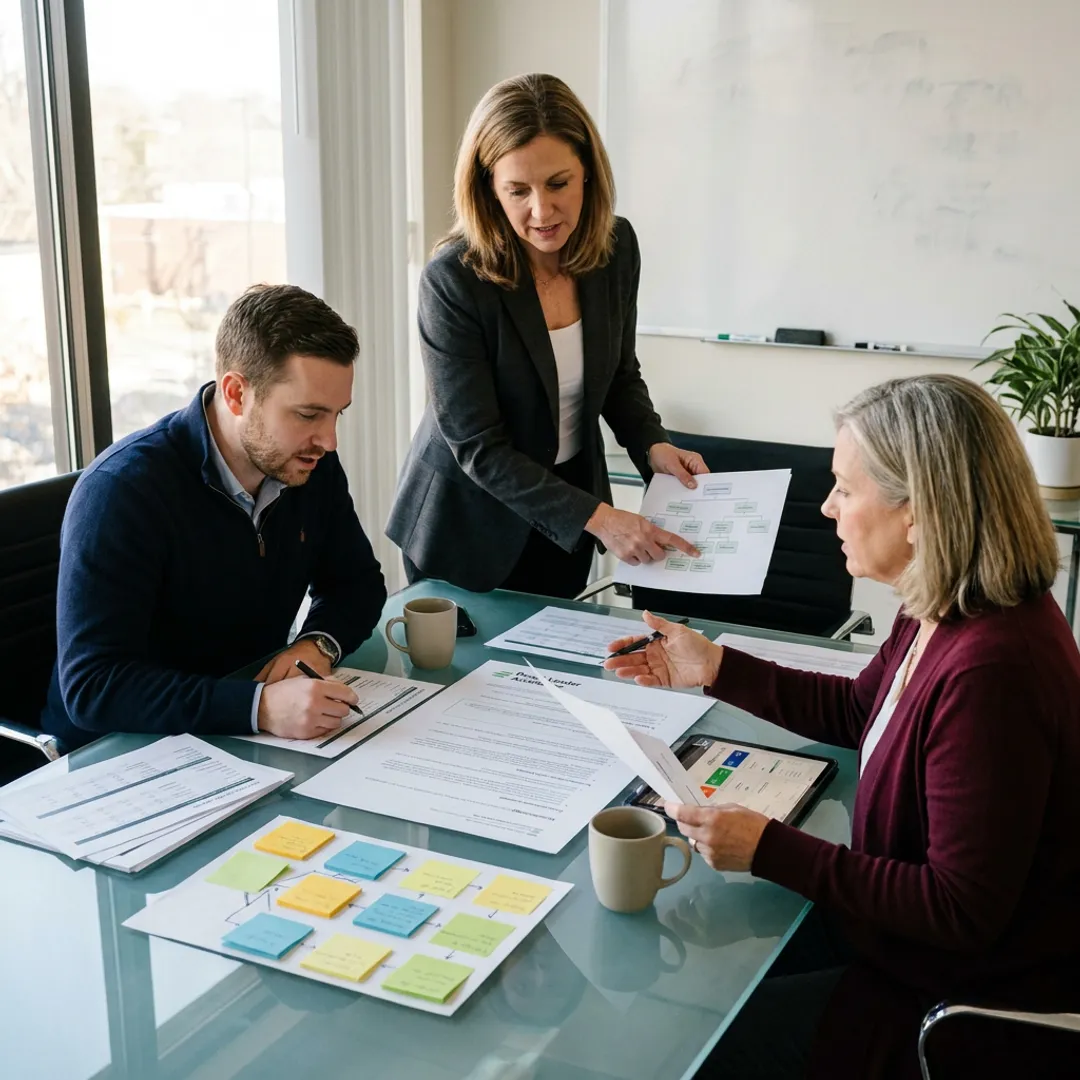 HR leaders reviewing a decision framework