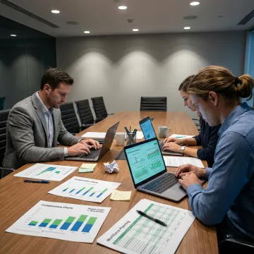HR leaders reviewing compensation strategy