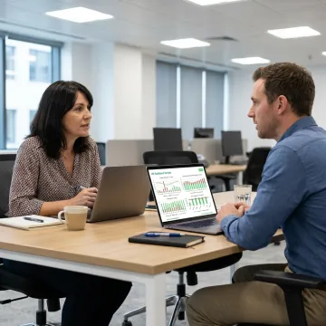 HR mentor advising a people leader
