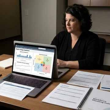 HR leader reviewing support resources