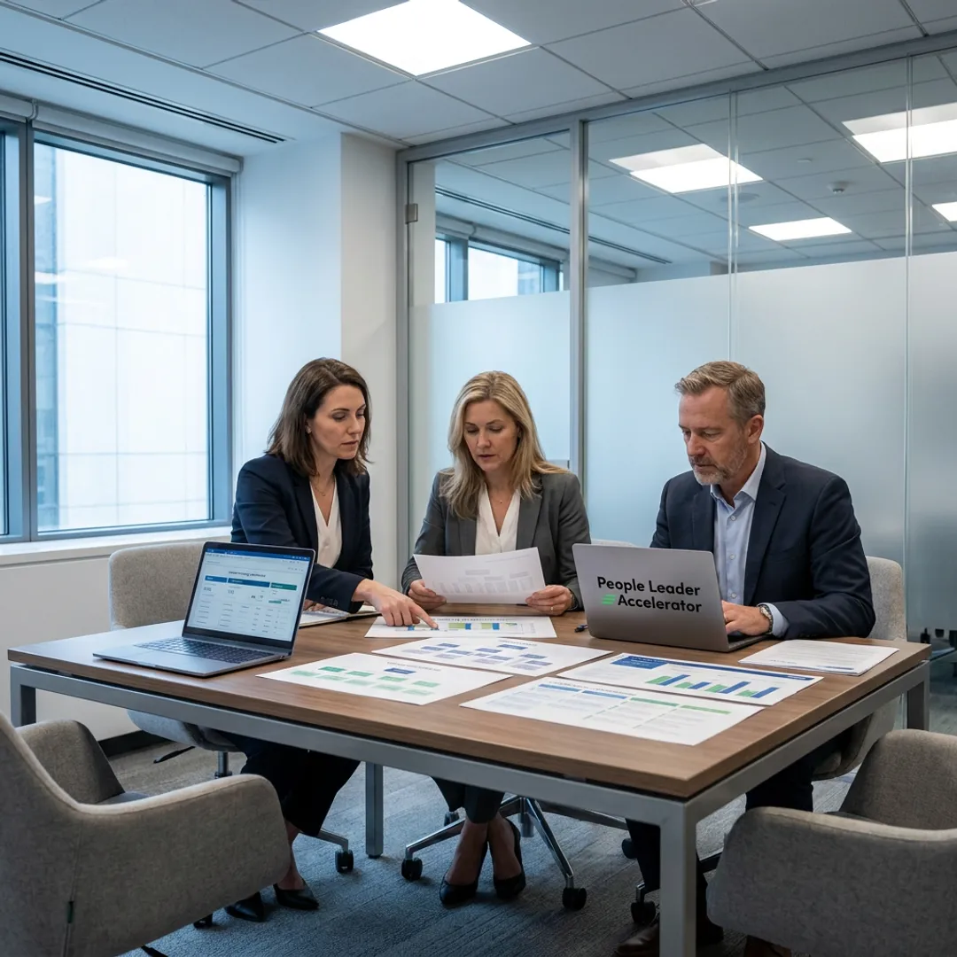 HR leaders reviewing people strategy