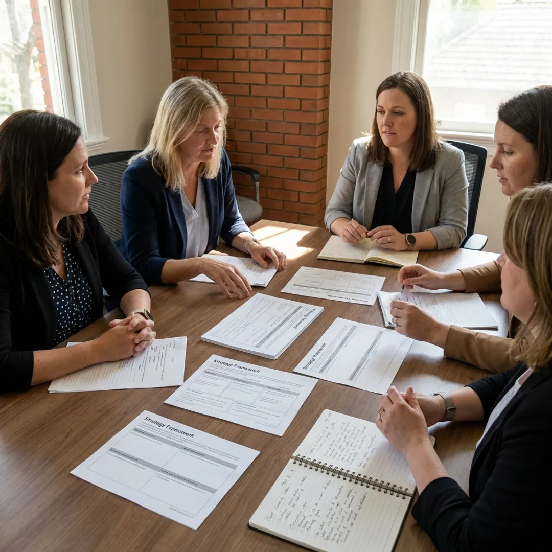HR leaders participating in a career development workshop