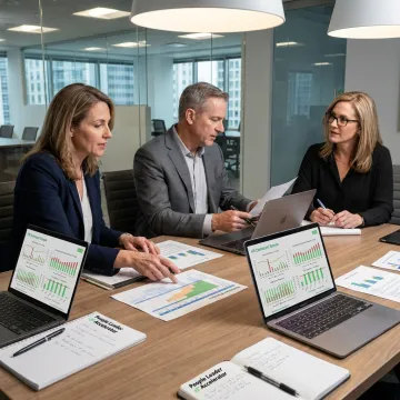 HR leaders reviewing strategic workforce planning materials