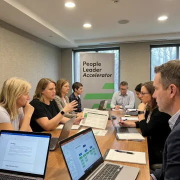 HR leaders participating in a professional development workshop