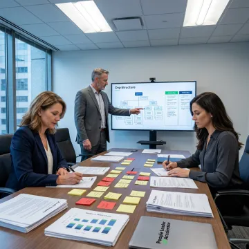 HR audit process meeting with workforce analytics