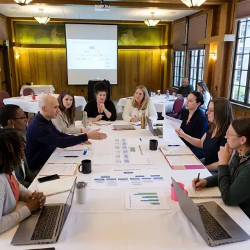 HR professionals discussing strategy
