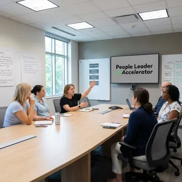HR leaders in a professional training session