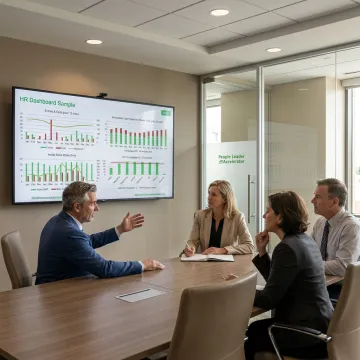 HR leaders reviewing people strategy