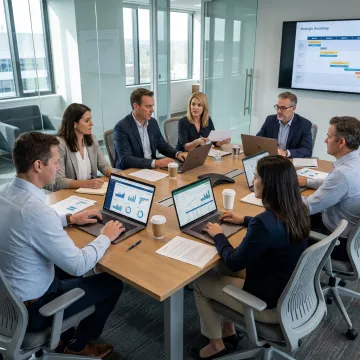 HR leaders reviewing workforce planning documents