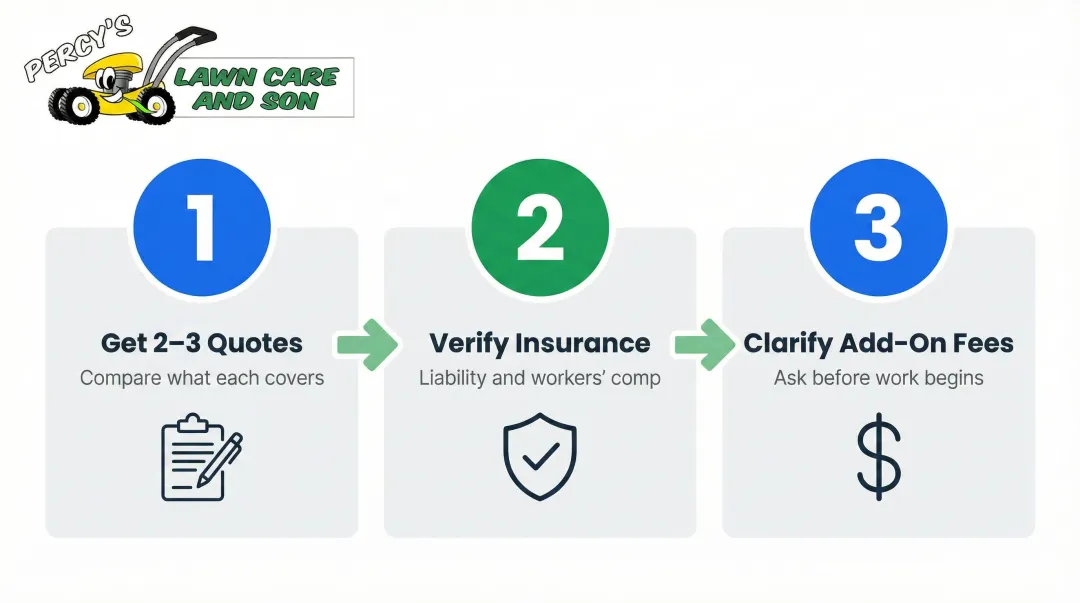 Three-step process for hiring a yard cleanup professional without overpaying