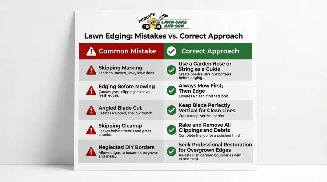 Five common lawn bed edging mistakes and how to avoid them