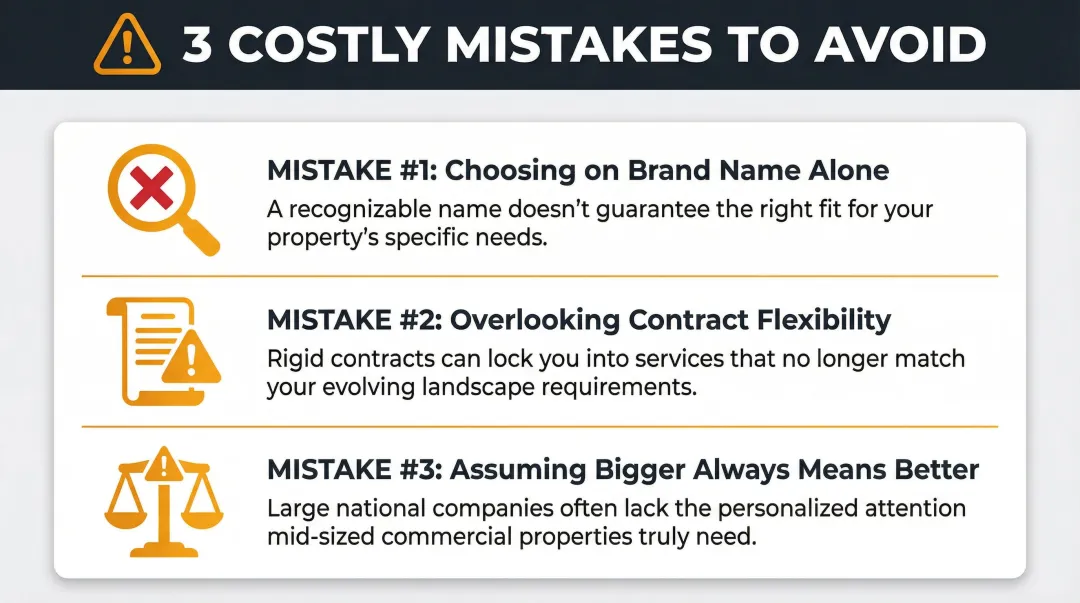 Three common buyer mistakes when choosing a commercial landscaping vendor