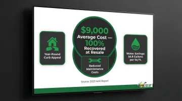 Rock garden landscape upgrade ROI comparison showing 100 percent cost recovery at resale