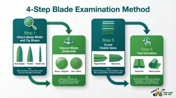Step-by-step grass blade examination process for accurate lawn identification