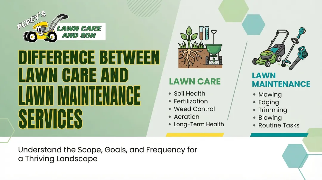 Difference between Lawn Care and Lawn Maintenance Services