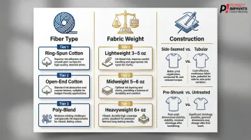 Three key screen printing fabric quality factors cotton weight and construction