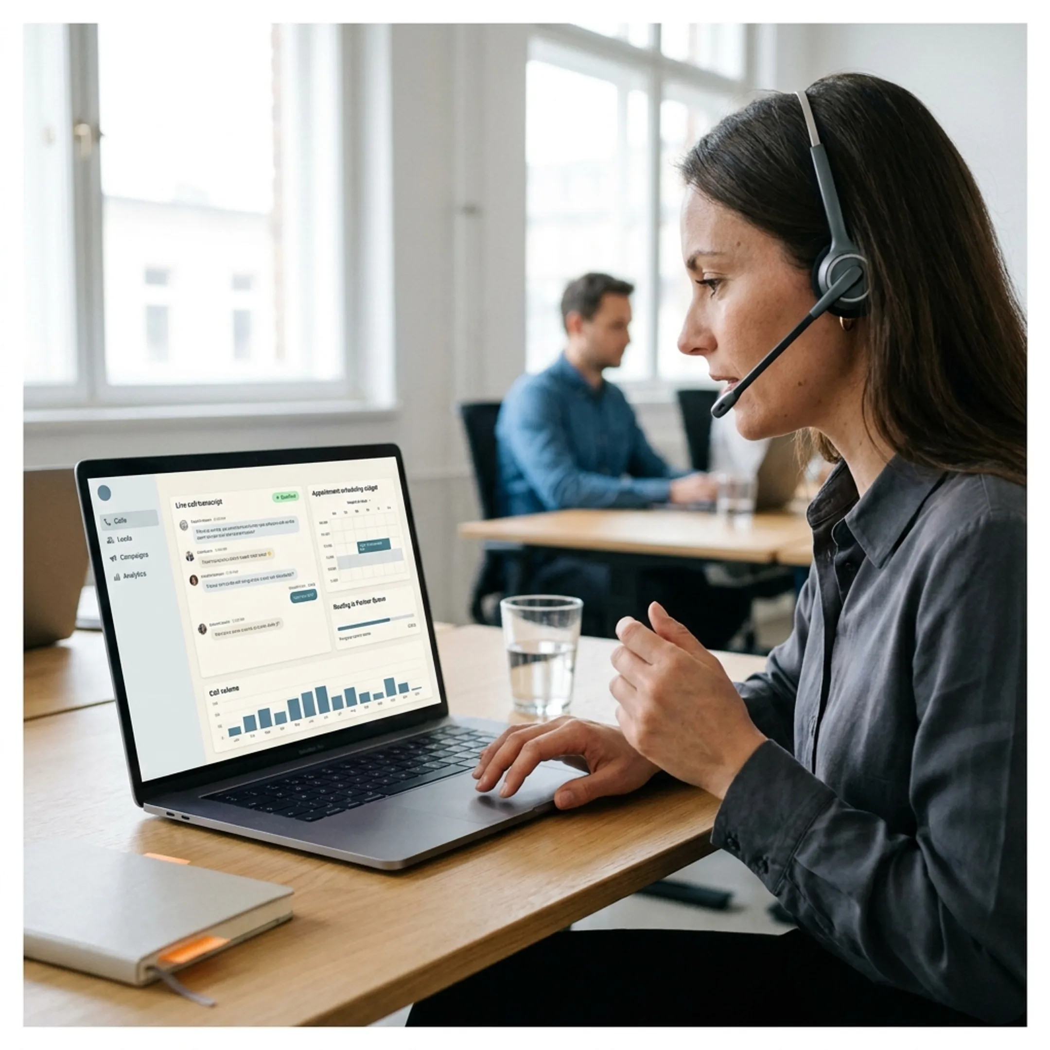 Conversational AI platform qualifying a caller and routing a lead
