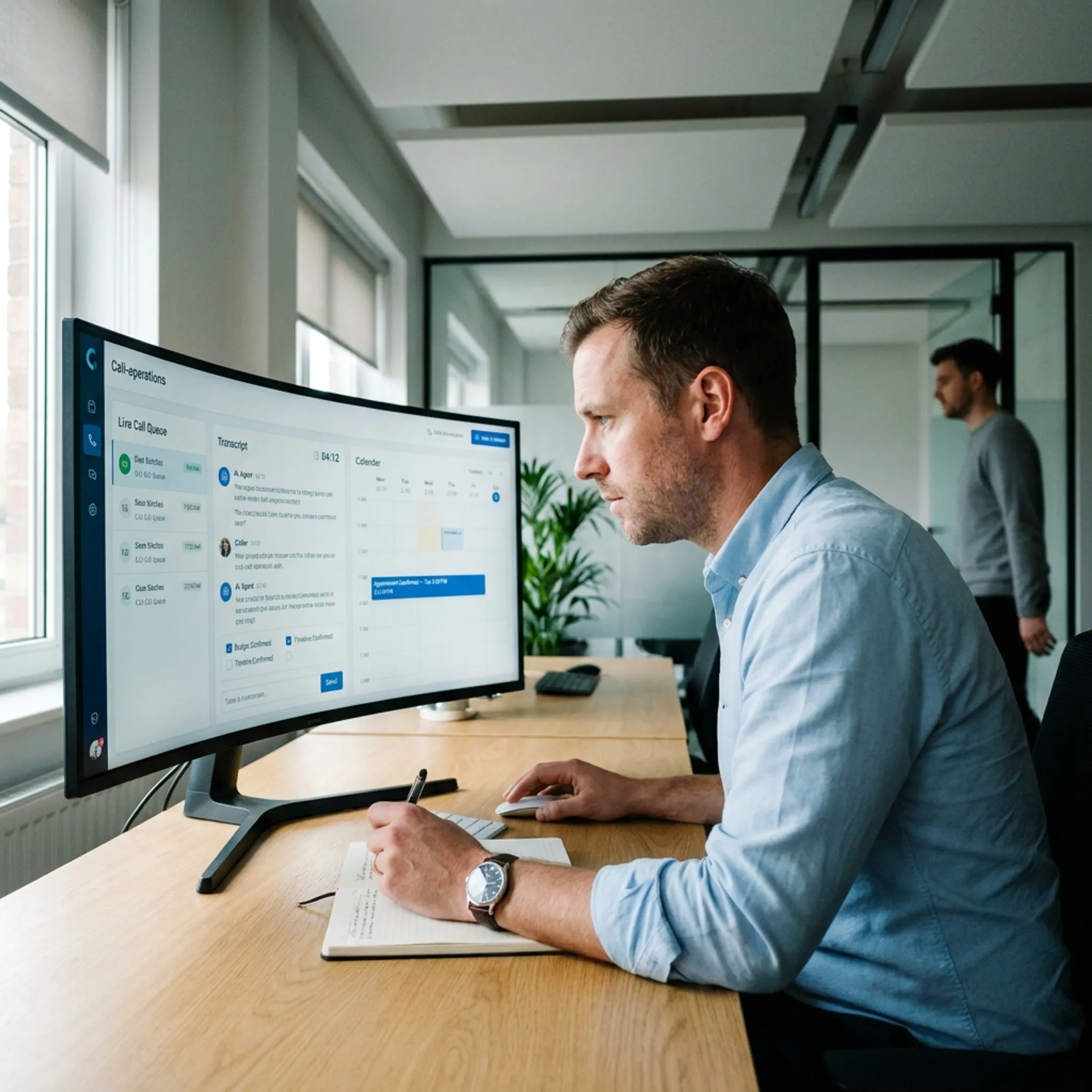 AI voice agent qualifying a customer call