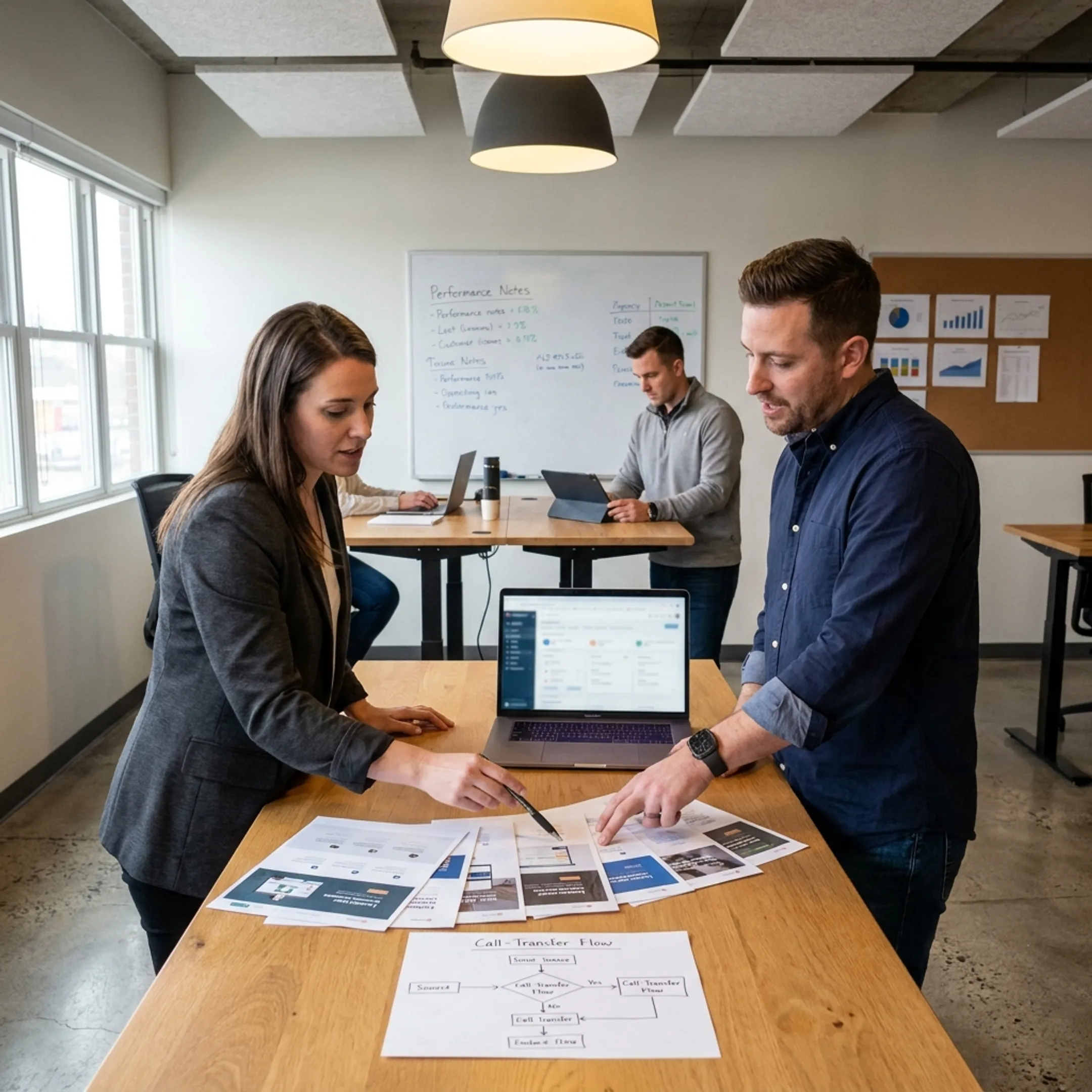 Legal marketing campaign strategy meeting focused on qualified calls and lead conversion