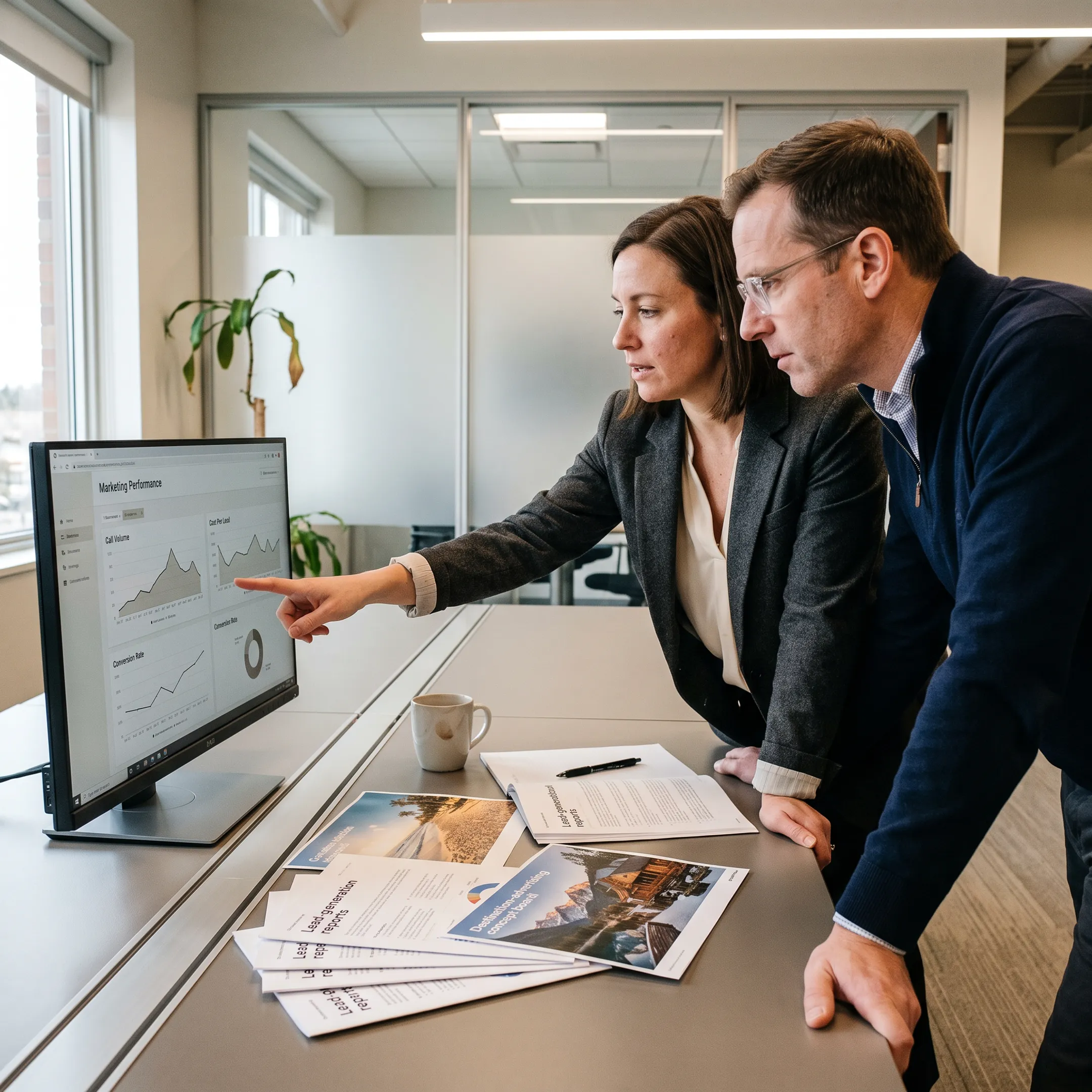 Tourism marketing campaign performance review with travel advertising analytics