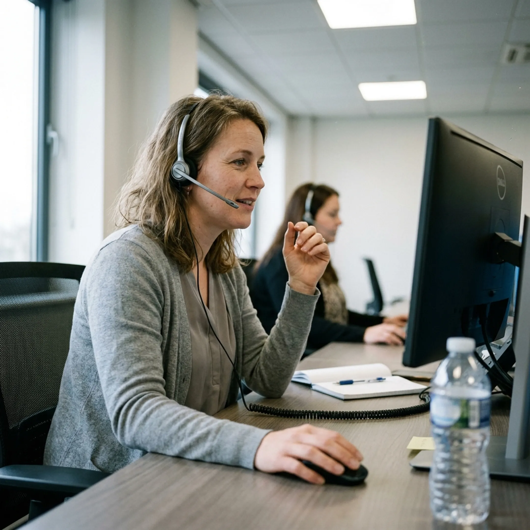 Insurance sales representative taking an inbound final expense call