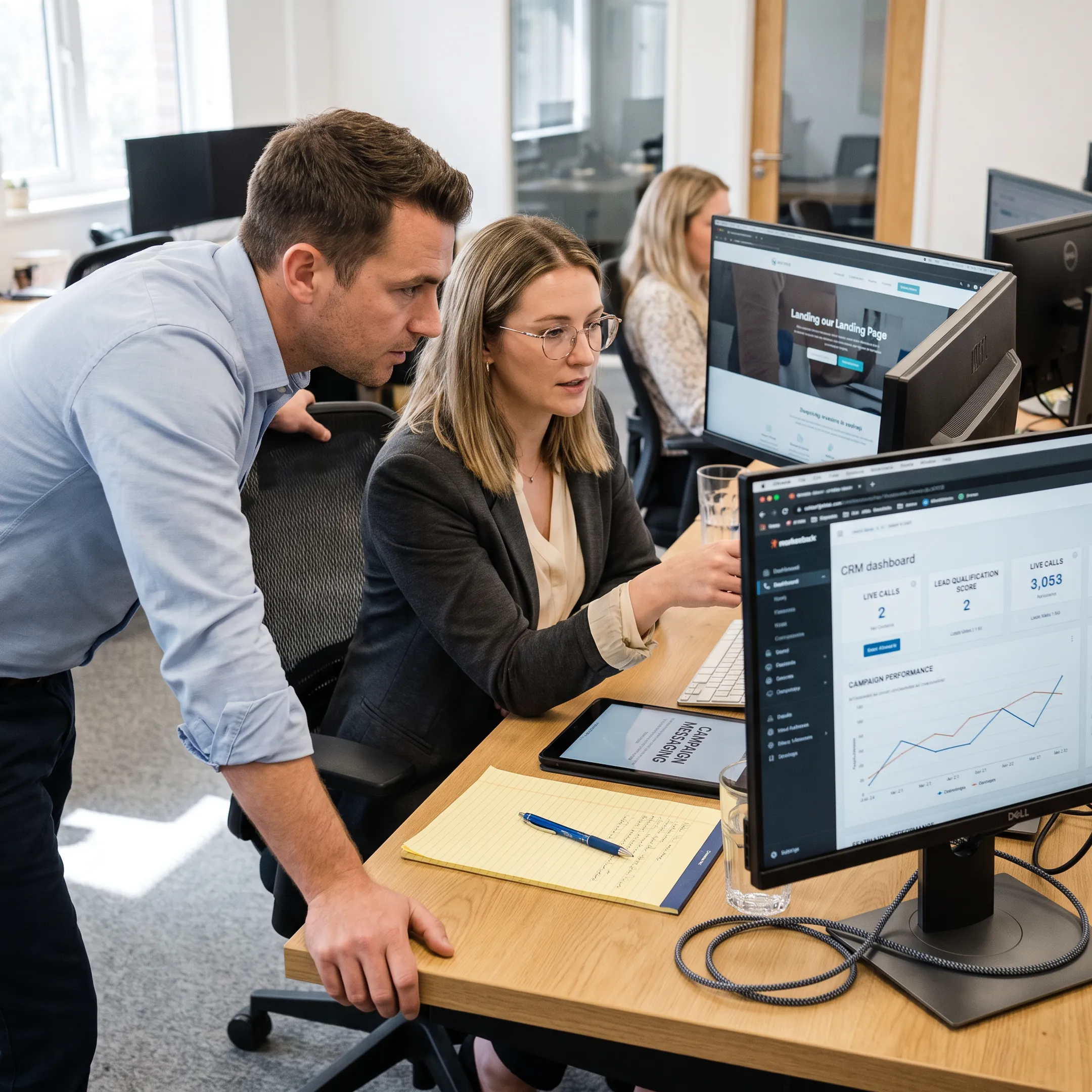 Advertiser connecting with qualified consumer leads through performance marketing