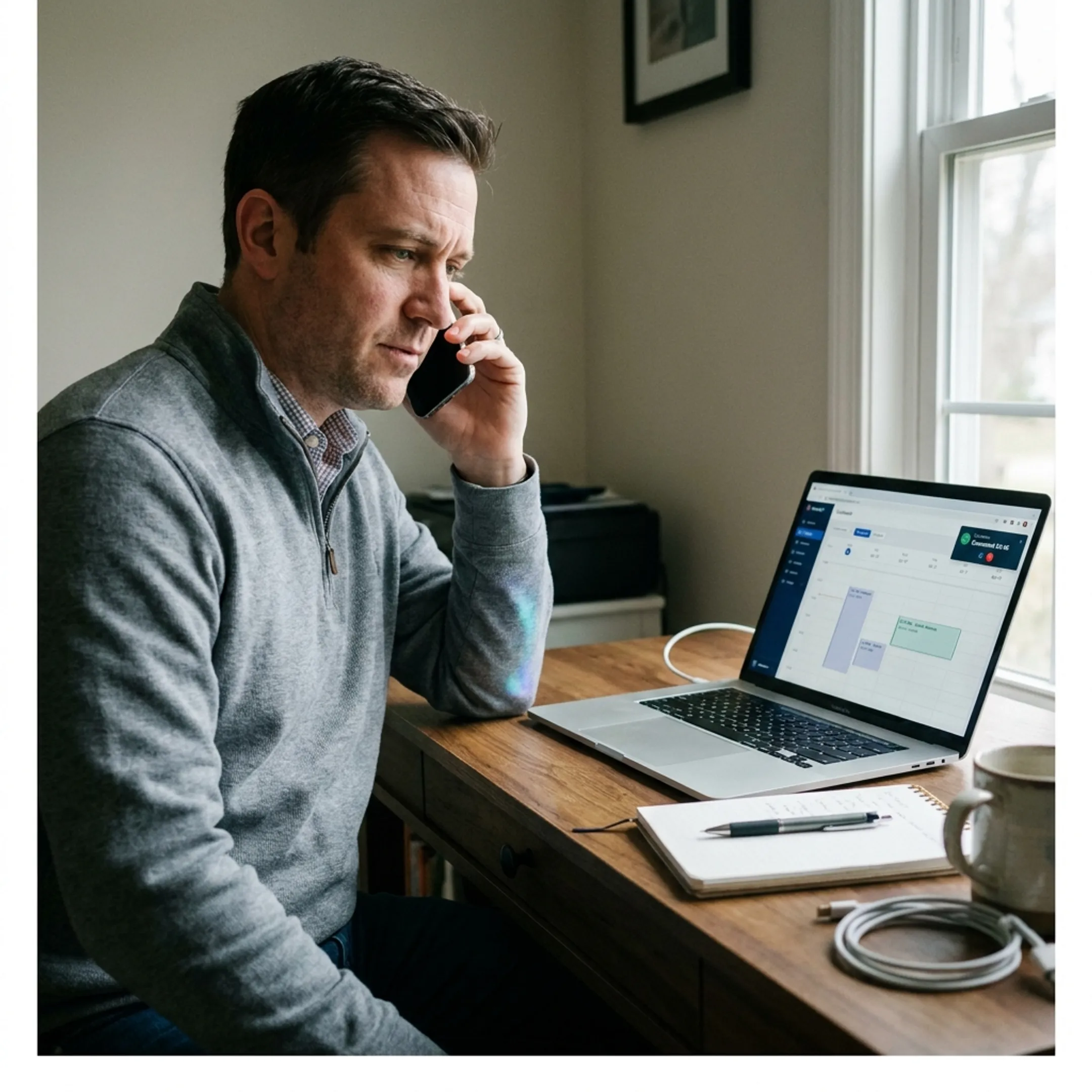 AI booking agent qualifying a lead and scheduling an appointment