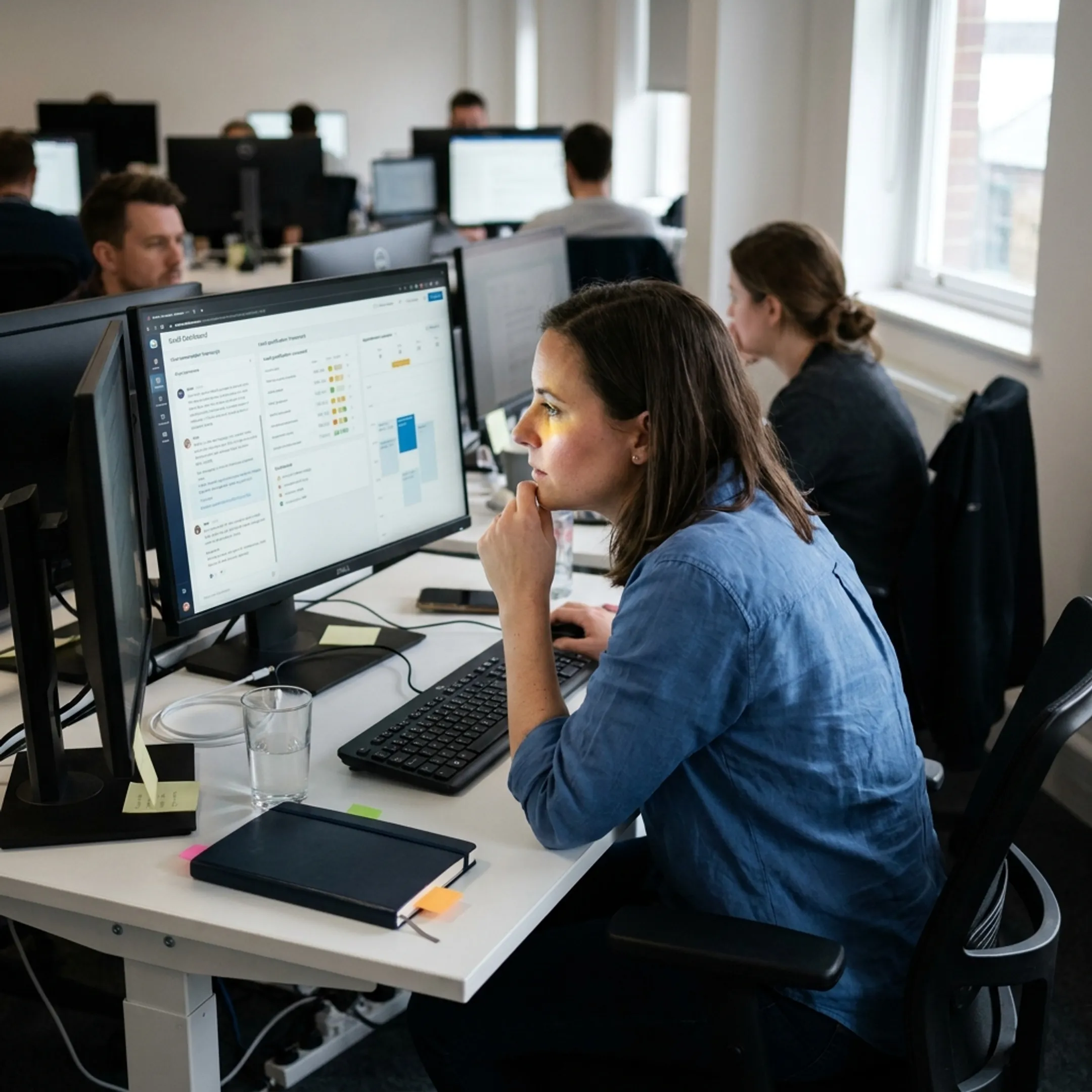 AI voice agent managing a qualified customer call for a call center