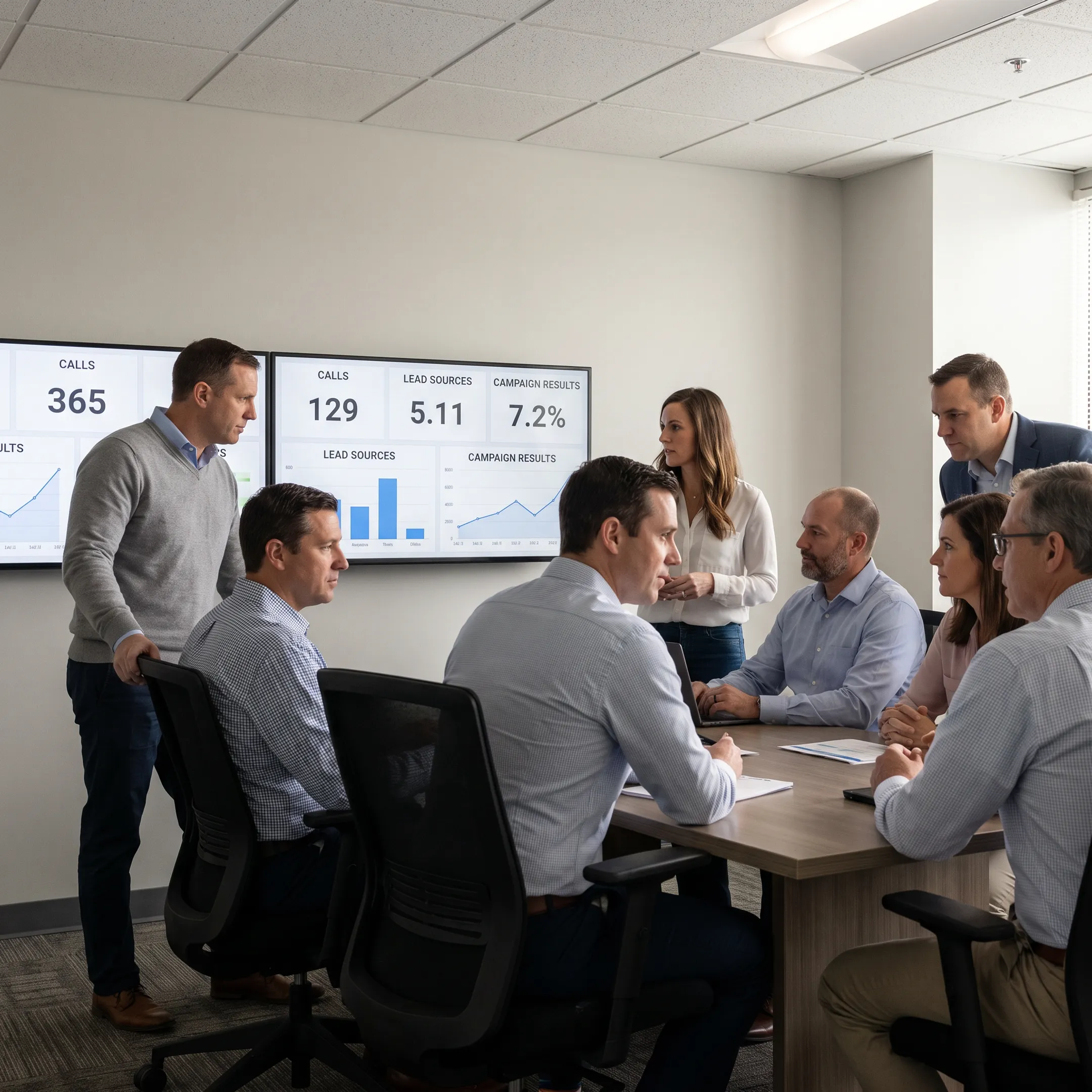 Advertiser reviewing qualified inbound calls and campaign results