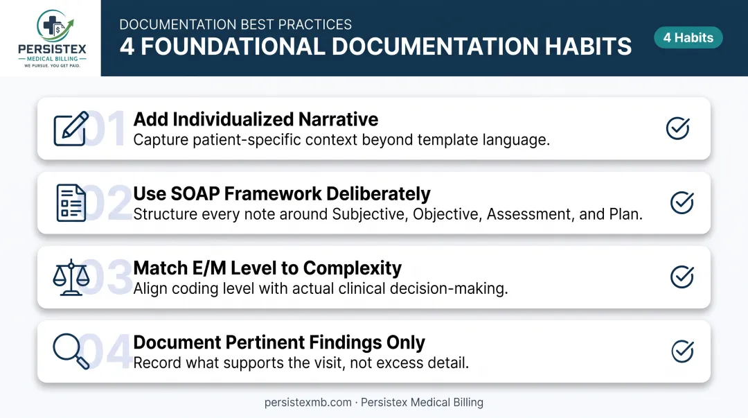 4 foundational clinical documentation best practices checklist for providers