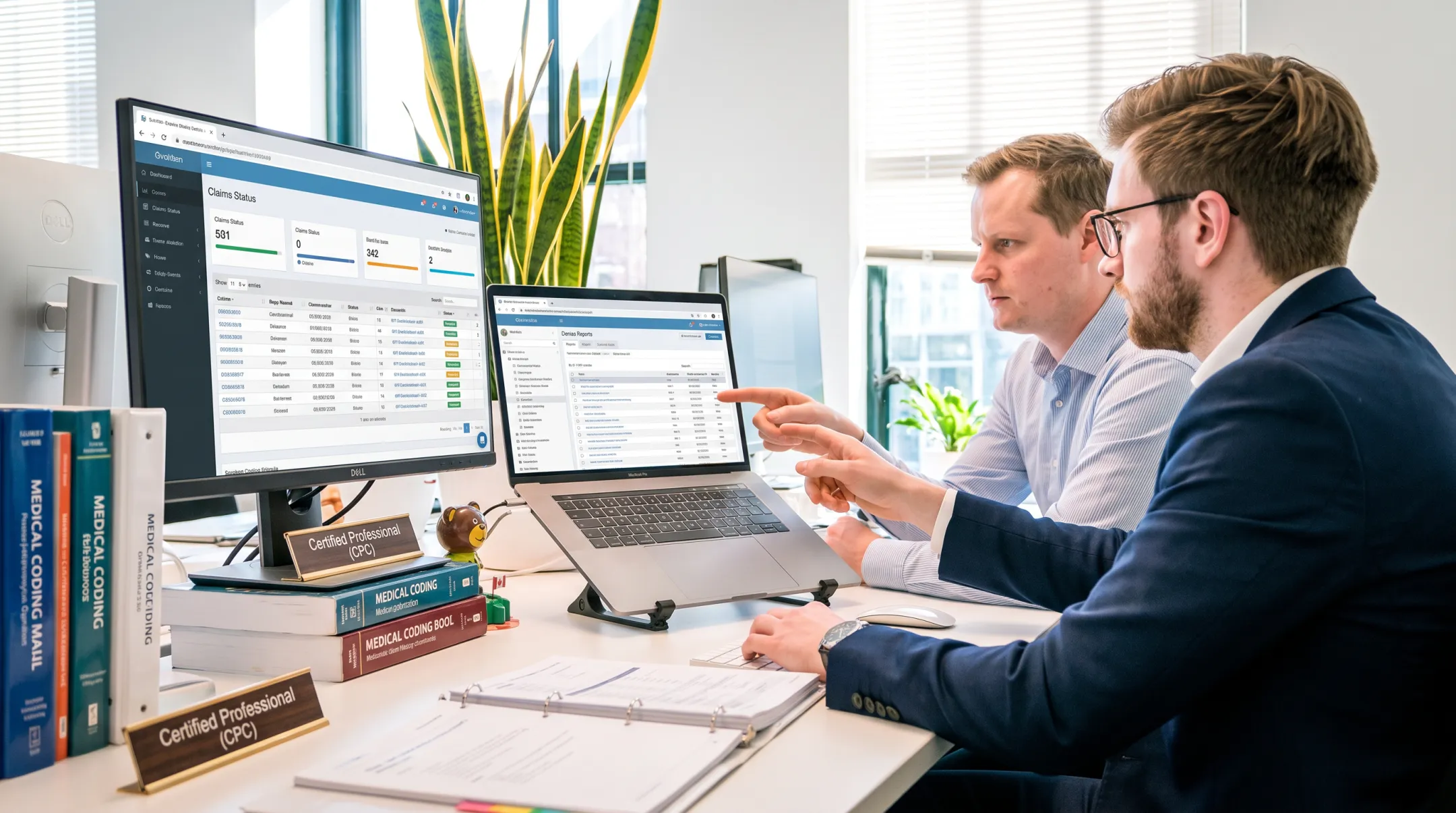 Persistex certified coding team reviewing OB/GYN claims and denial metrics