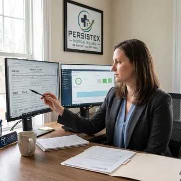 Billing specialist reviewing behavioral health claims