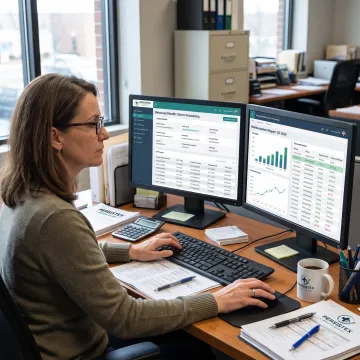 Billing specialist reviewing intensive outpatient program claims