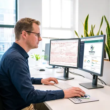 Medical billing specialist reviewing practice claims