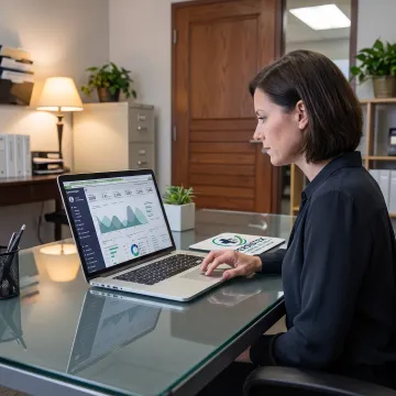 Billing specialist reviewing healthcare claims