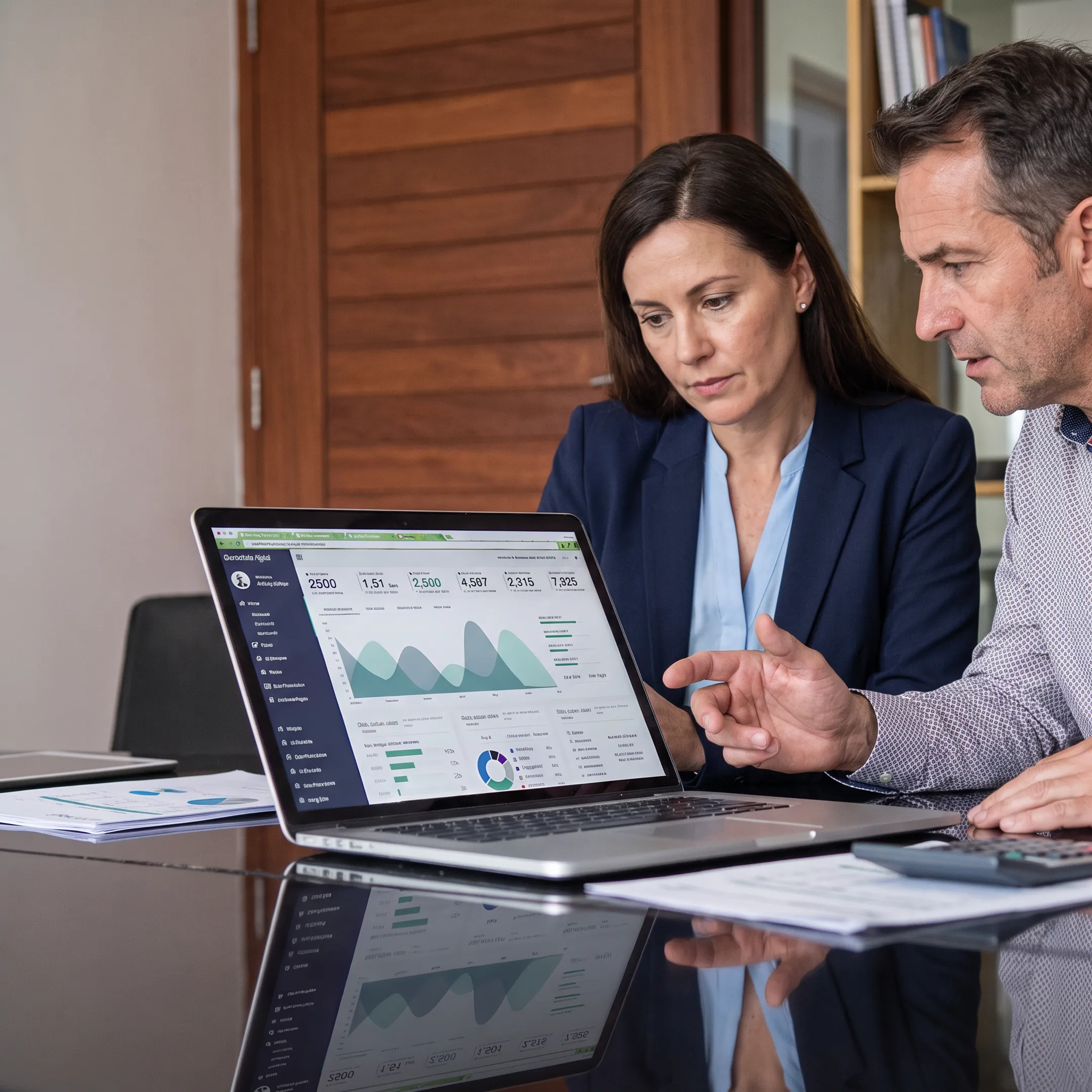 Billing team analyzing claims and revenue opportunities for a healthcare practice