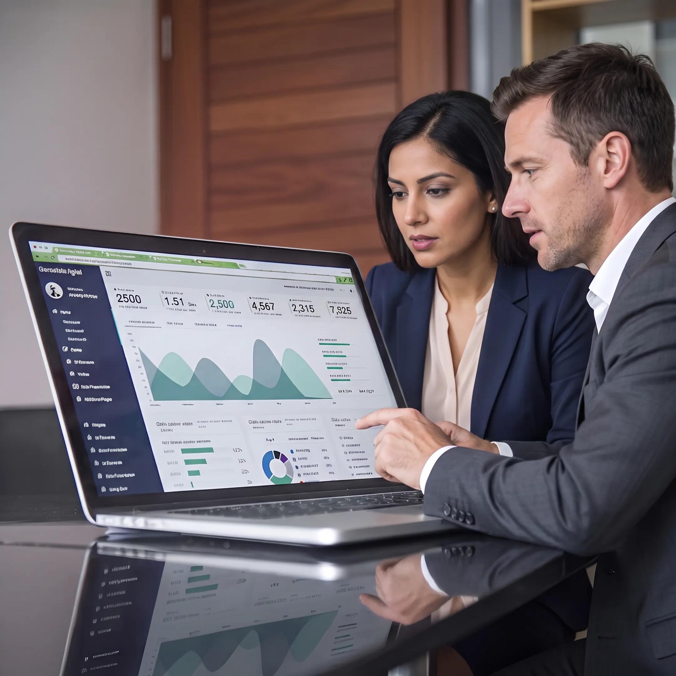 Billing team analyzing healthcare revenue cycle performance