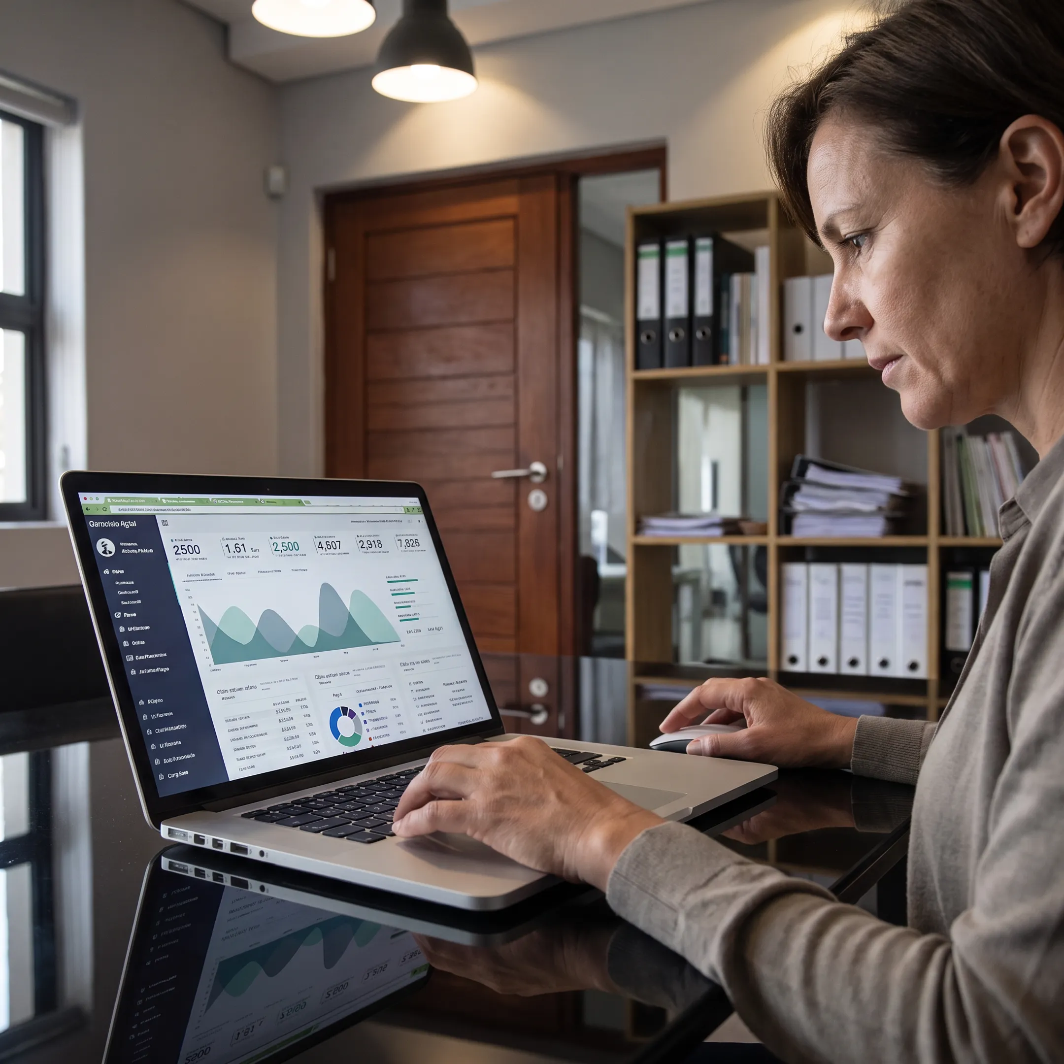 Remote revenue cycle team analyzing medical billing performance